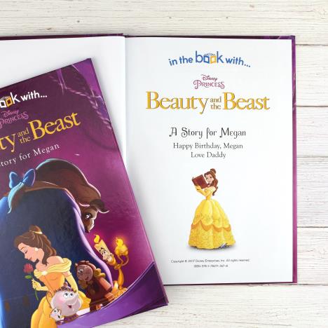 Personalised Disney Beauty & the Beast Hardback Story Book Extra Image 1